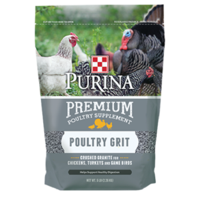 Purina Premium Poultry Grit. 5-lb poultry supplement bag.