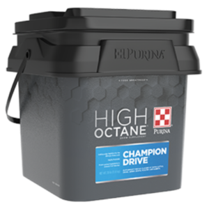 Purina® High Octane® Champion Drive Topdress 30-lb plastic pail.