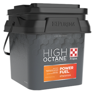 Purina® High Octane® Power Fuel® Topdress plastic pail.