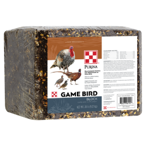 Purina Premium Game Bird Block. -lb compress poultry supplement block. Various game birds.