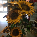 Metal sunflowers gift