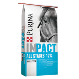 Purina Impact All Stages 12% Pelleted Horse Feed 50-lb
