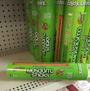 Murphy's Mosquito Sticks Repel For a Good Cause. Green mosquito sticks.