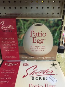Special on Mosquito Products including Skeeter Screen Patio Egg
