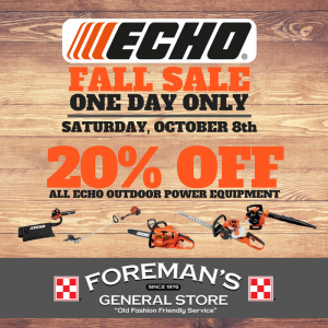 Echo One Day Sale Fall Sale 