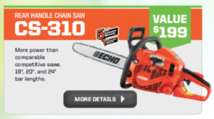Free Echo Chainsaw Promotion