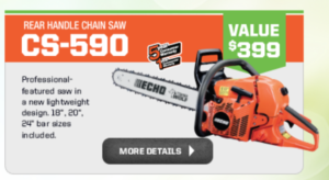 Free Echo Chainsaw Promotion