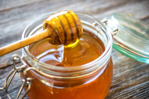 Local Texas Honey from Foreman's General Store. Also available are flavored honey such as Lieber and Nature's Nectar brand in pints and quarts. 