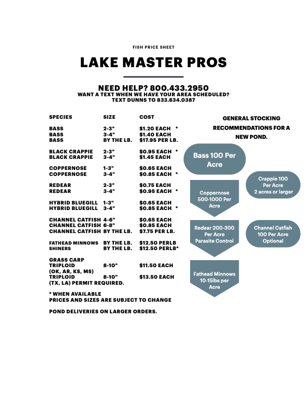Pond Stocking with Lake Master Pros
