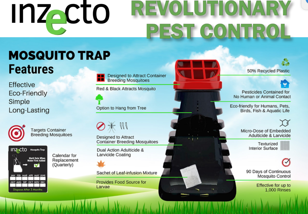 INZECTO Mosquito Traps are available at Foreman's General Store.  Designed for mosquito prevention, utilize traps at beginning of the season.